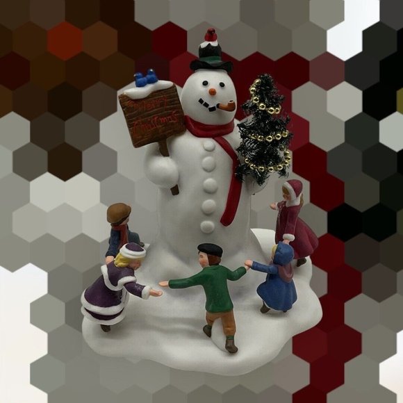 Department 56 Village Square Snowman Village Accessories Vtg Retired Collectible - Picture 16 of 16